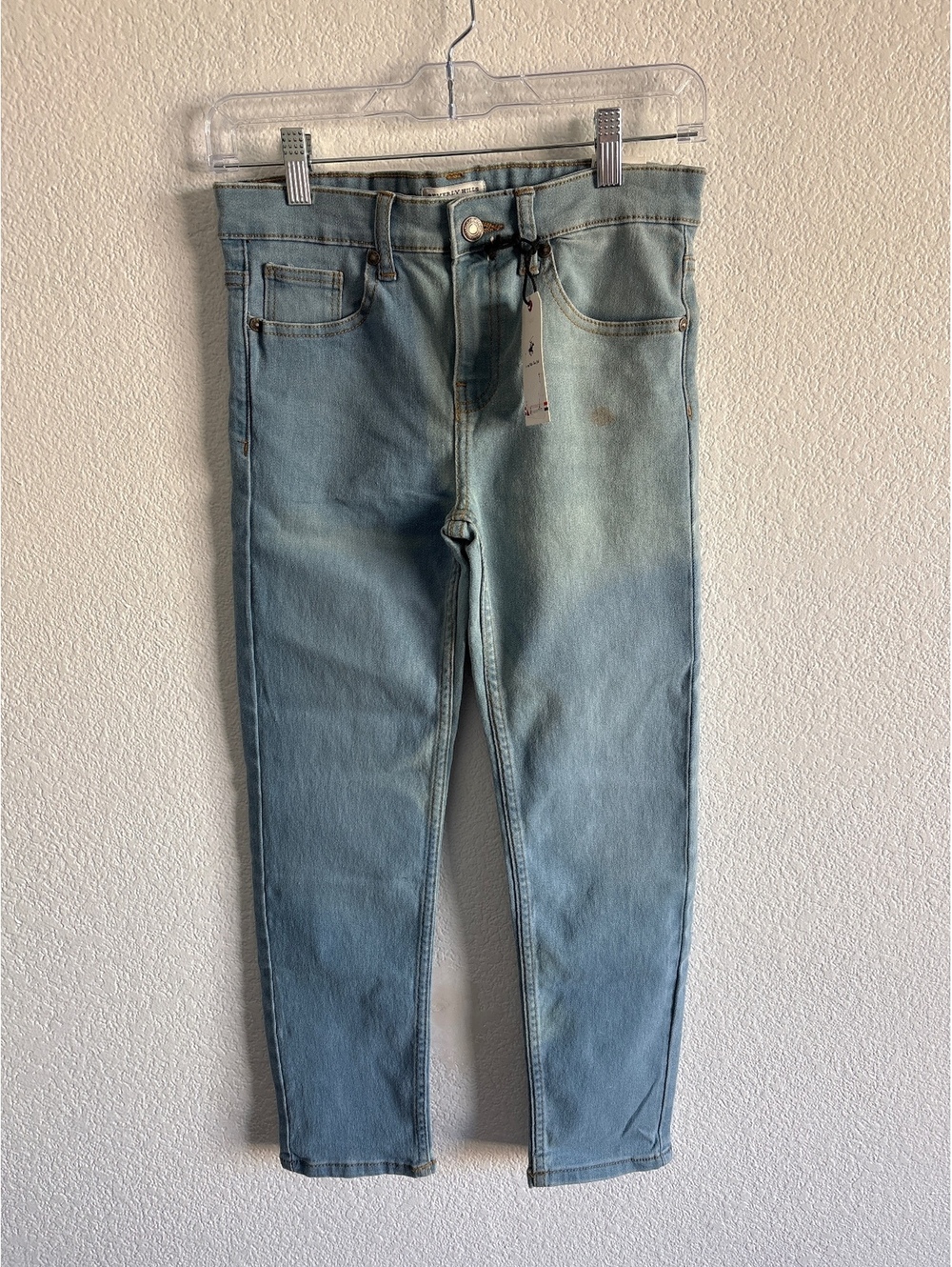 Beverly Hills Polo Club Classic Straight Light Wash Denim Jeans Size 10